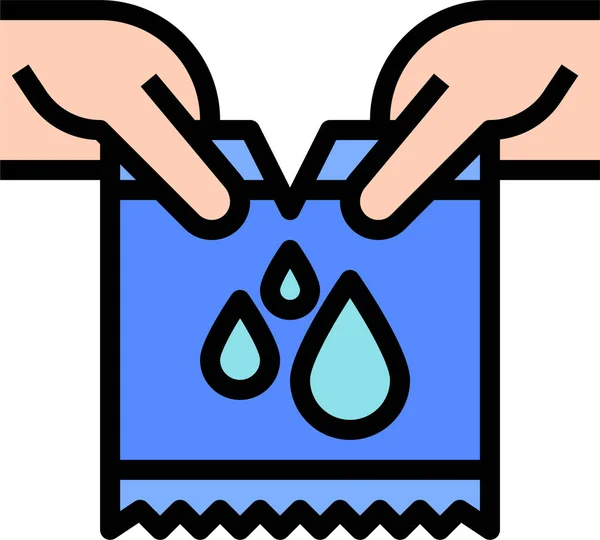 Waschmittel Flüssigkeitssymbol Der Kategorie Familie Hause — Stockvektor