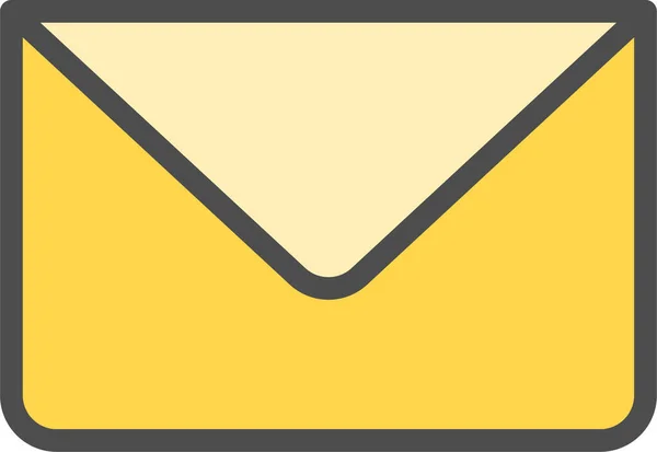 Ícone Correio Carta Mail Estilo Filledoutline — Vetor de Stock