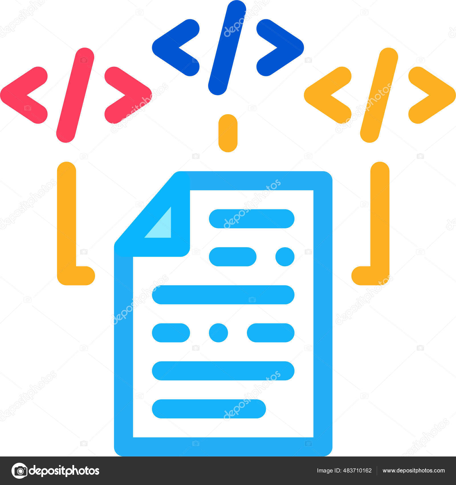 Analysis Code File Icon Stock Vector by ©iconfinder 483710162