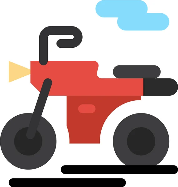 Motor Scooter Icono Transporte — Vector de stock