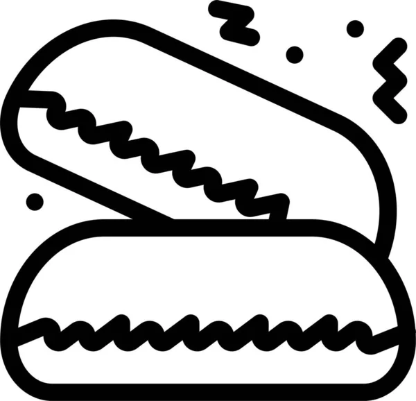 Значок Пирога Фаст Фуду Категорії Харчових Напоїв — стоковий вектор