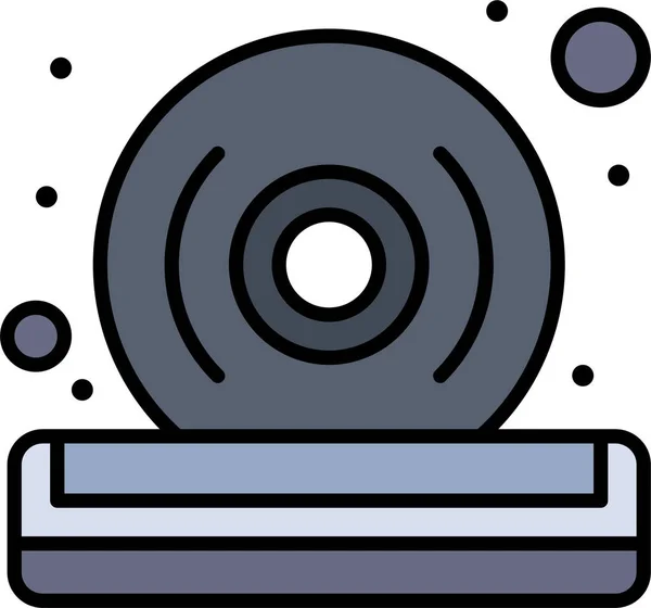 Disk Dvd Player Symbol Computerhardware Kategorie — Stockvektor