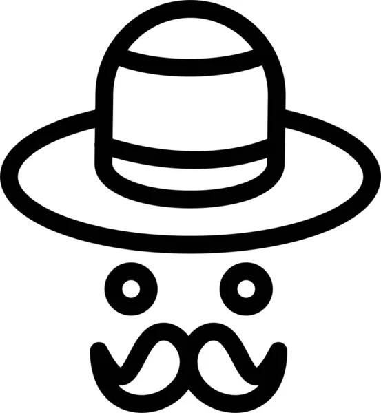 Avatar Brim Pictogramă Categoria Mathersfather — Vector de stoc