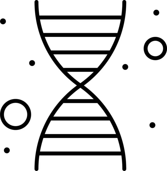 Dna Genetik Genom Simgesi — Stok Vektör