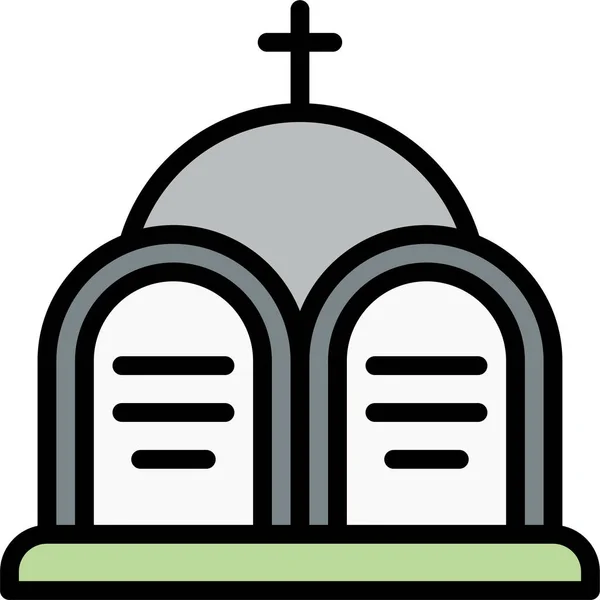 Икона Похоронного Скорби Стиле Филдсхем — стоковый вектор