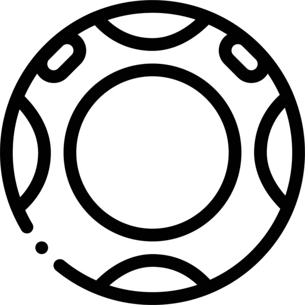 Attraktion Ausrüstung Ring Symbol — Stockvektor