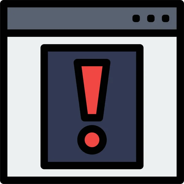 Alert Contact Web Icon — Stock Vector