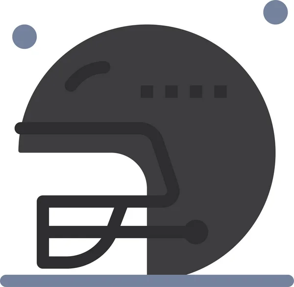 Casco Fútbol Rugby Icono — Vector de stock