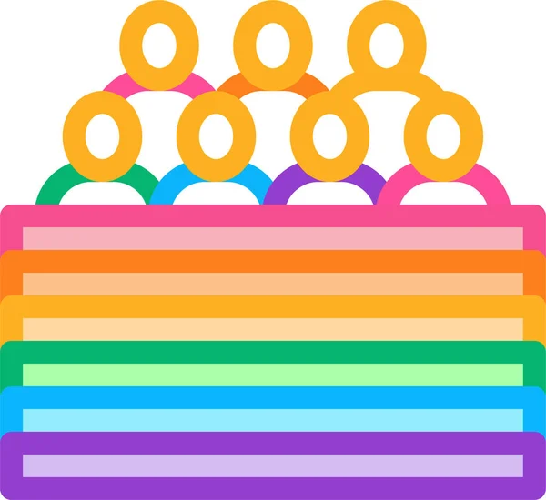 Gemeinschaft Freiheit Lgbt Symbol — Stockvektor