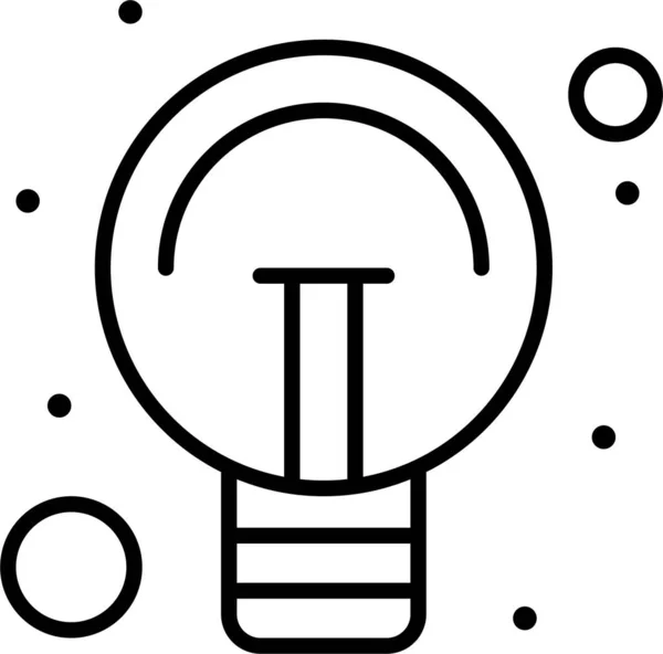Lampa Idé Lampa Ikon — Stock vektor
