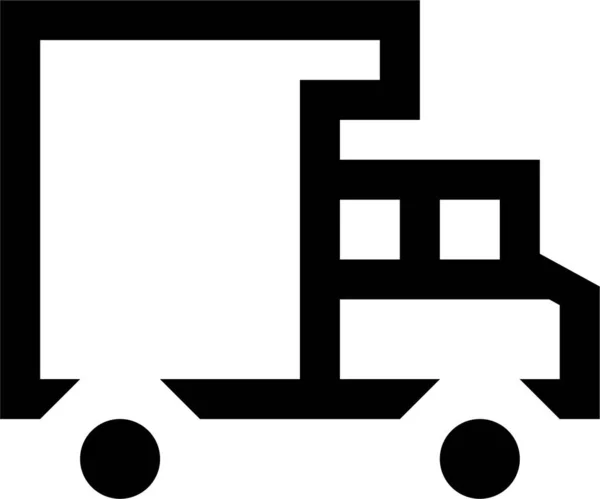 Icono Del Contorno Del Vehículo Transporte Estilo Contorno — Vector de stock