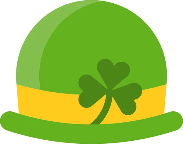 Chapeau Mode Icône Ireland Dans Style Plat — Image vectorielle