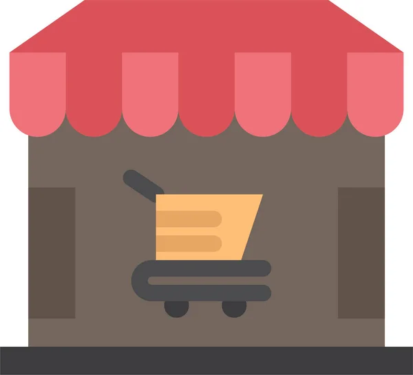 Ecommerce Shop Shopping Icon — Stock Vector
