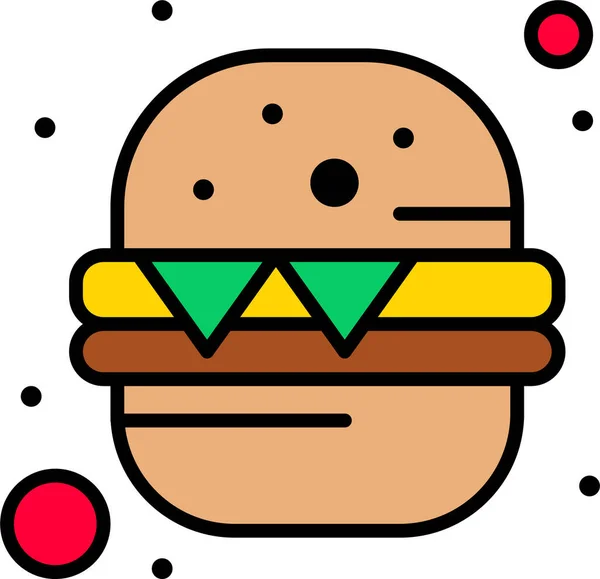 Ikona Fast Food Burger — Wektor stockowy