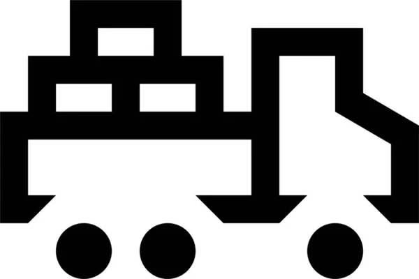 Icono Del Contorno Del Vehículo Transporte Estilo Contorno — Vector de stock