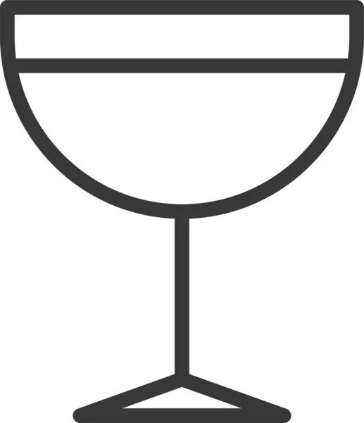 Alkohol Alkoholický Nápoj Nápoj Ikona Obrysu Stylu — Stockový vektor