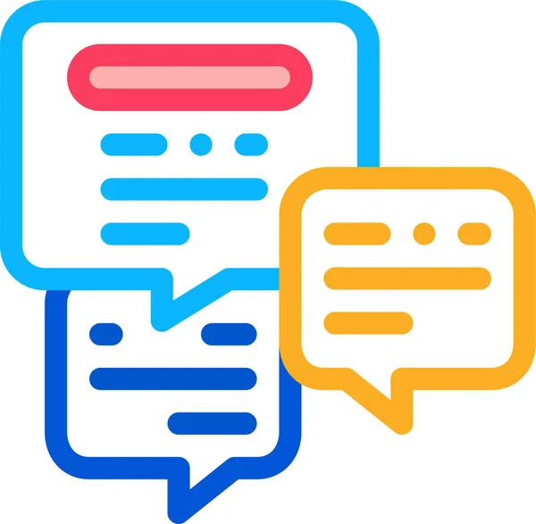 Communicatie Chatten Beheerder Pictogram — Stockvector