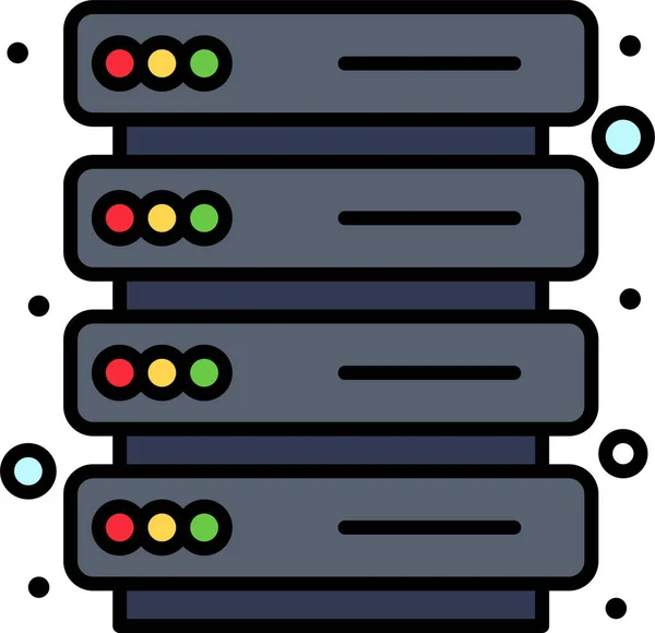 Hosting Rack Server Icon — Stockový vektor