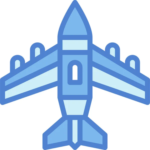 Avion Avion Jet Icône — Image vectorielle