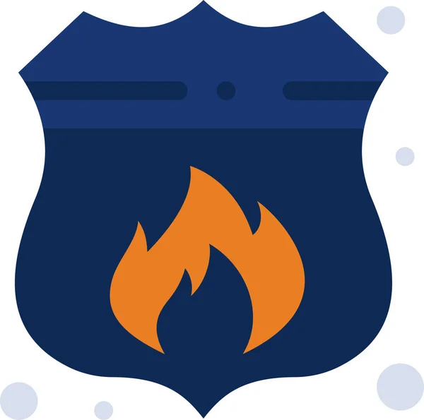 Icône Protection Incendie Accès Dans Catégorie Des Services Urgence — Image vectorielle