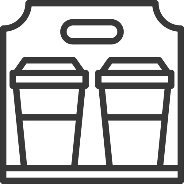 Barista Coffee Coffee Supplies Icon Outline Style — 图库矢量图片
