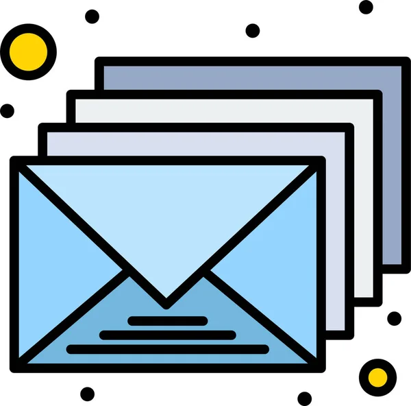Email Enveloppe Boîte Réception Icône — Image vectorielle