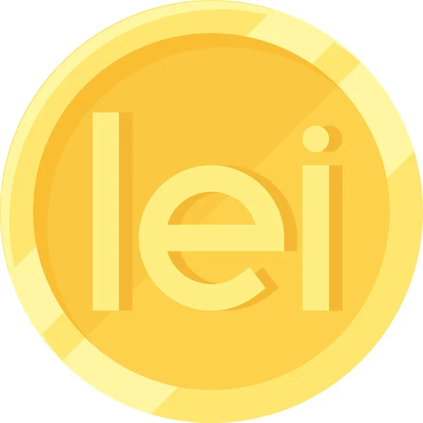 Icône Leu Romania Leu Icône — Image vectorielle