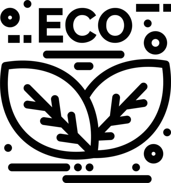 Energía Verde Hoja Icono Naturalezaal Aire Libreaventura Categoría — Vector de stock