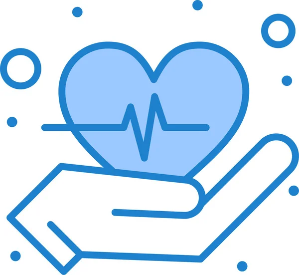 Care Heart Love Icon Hospitalshealthcare Kategorie — Stockvektor