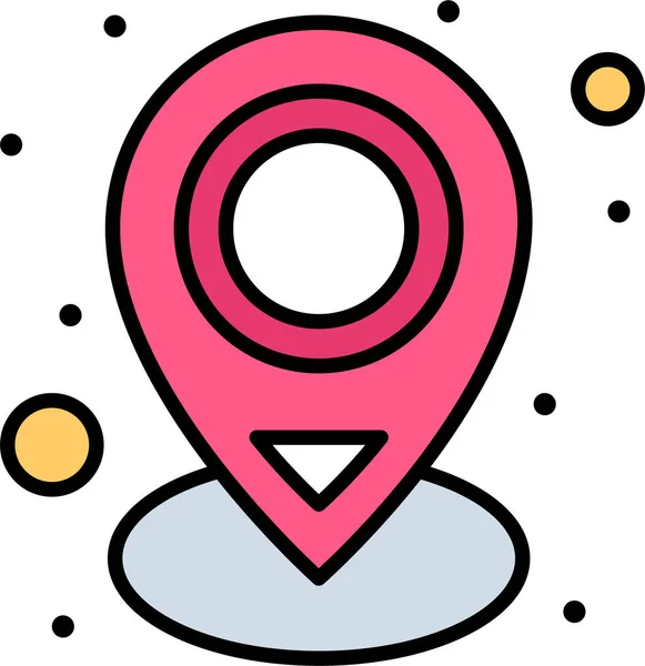Standort Karte Pin Symbol Der Kategorie Marketingseo — Stockvektor