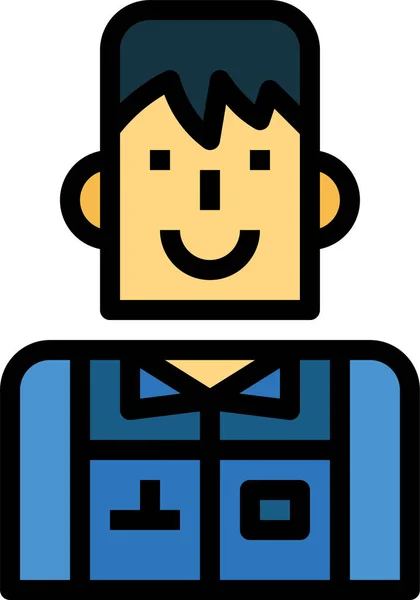 Man People Professions Icon — Stock Vector