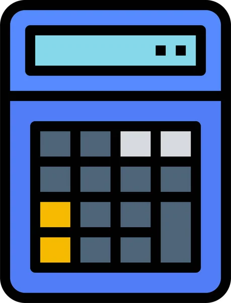 Calcular Ícone Calculadora Categoria Gestão Negócios — Vetor de Stock