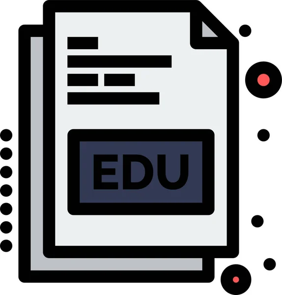 Ikona Edukacji Edukacyjnej Książki — Wektor stockowy