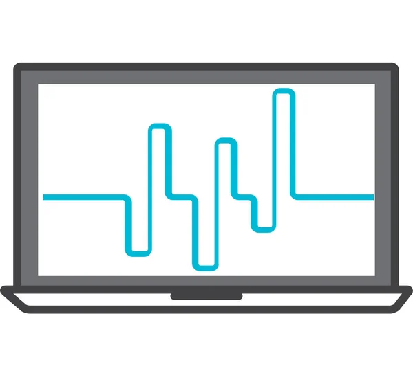 Icono Monitoreo Marketing Analítico Estilo Filledoutline — Archivo Imágenes Vectoriales