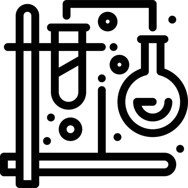 Fórmula Química Mistura Ícone Categoria Pesquisa Científica —  Vetores de Stock