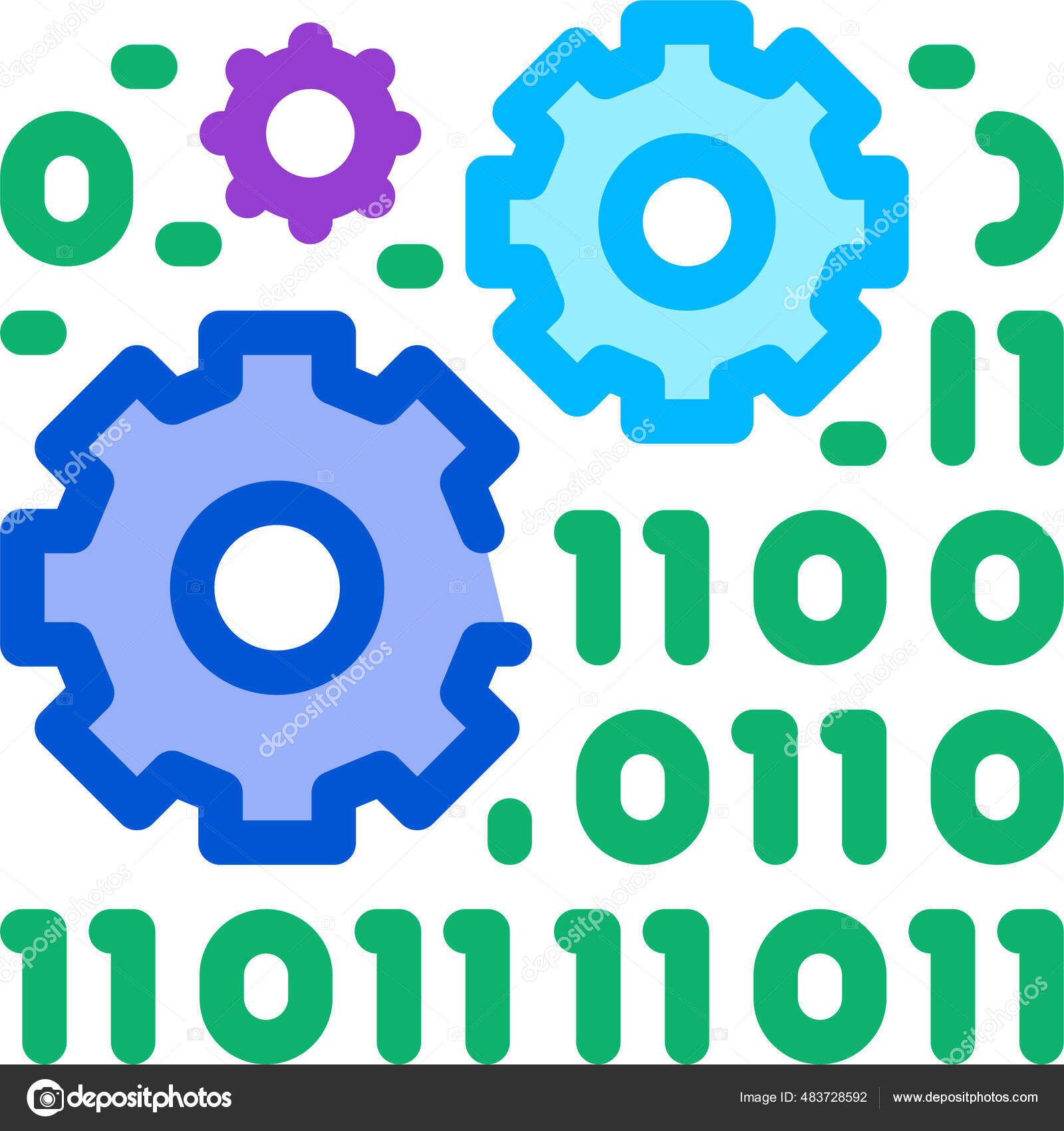 Programming Coding Process Icon Stock Vector by ©iconfinder 483728592