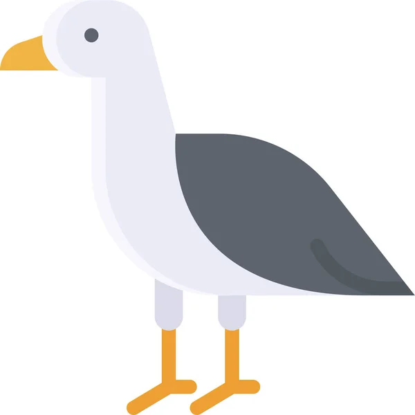 Animal Bird Seagull Icon Summer Category — Stock Vector