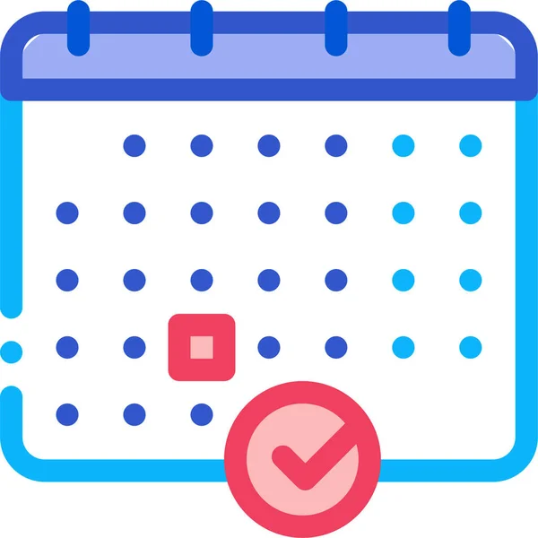 Calendar Election Schedule Icon Filledoutline Style — Stock Vector