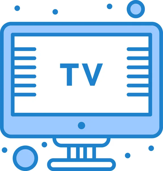 Οθόνη Τηλεόραση Εικονίδιο — Διανυσματικό Αρχείο