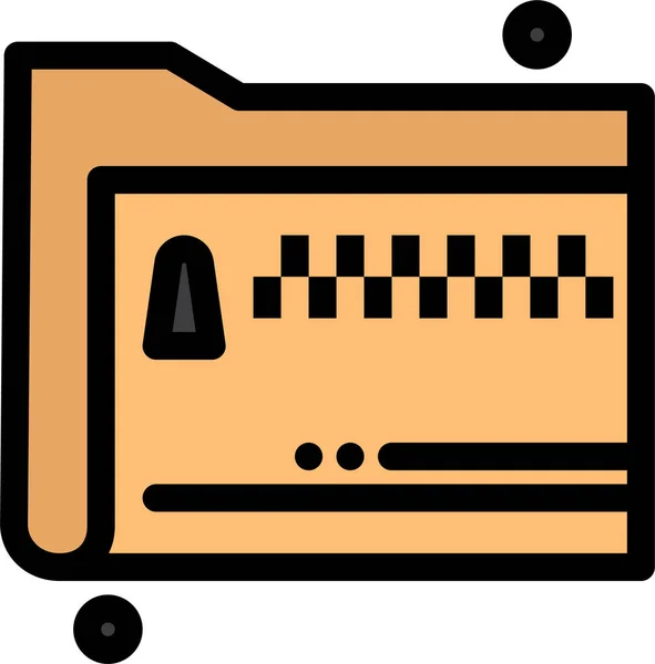 Значок Теки Файлів Документів — стоковий вектор