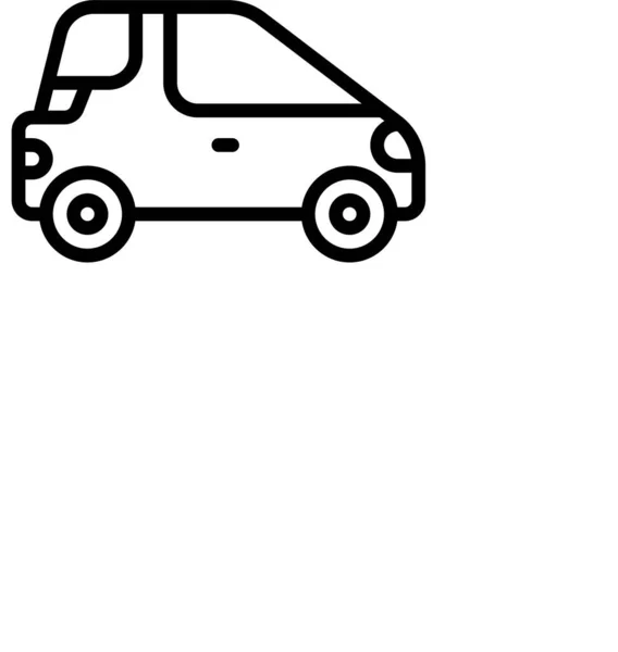 Иконка Транспортного Средства Стиле Абрис — стоковый вектор