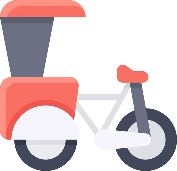 Vehículo Transporte Tuk Tuk Icono — Vector de stock