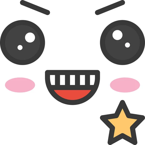 絵文字 Emojidex 絵文字デックス カスタム絵文字サービス — ストックベクタ