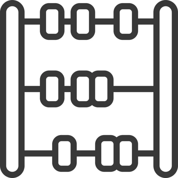 Иконка Безделушки Abacus Стиле Наброска — стоковый вектор