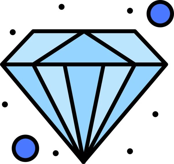 経営カテゴリーのダイヤモンドプレミアムバリューアイコン — ストックベクタ
