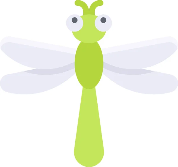 Bug Dragonfly Insect Icon Summer Category — Stock Vector