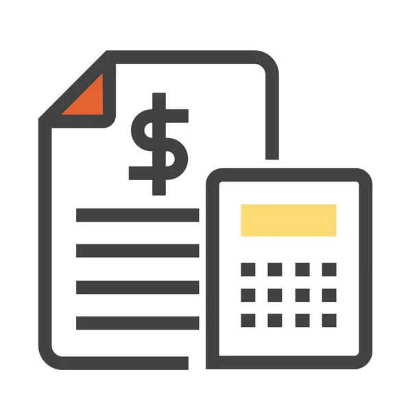 Accounting Business Calculator Icon Businessmanagement Category — 图库矢量图片