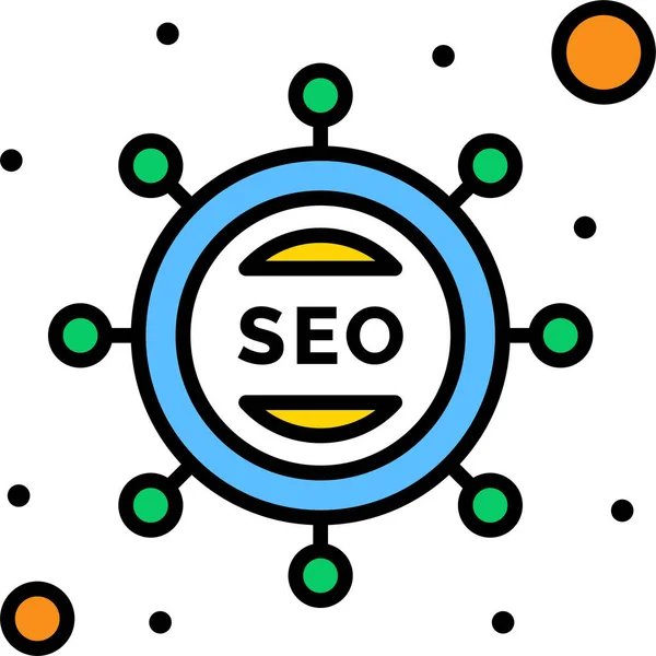 Ottimizzazione Del Marketing Seo Icon — Vettoriale Stock