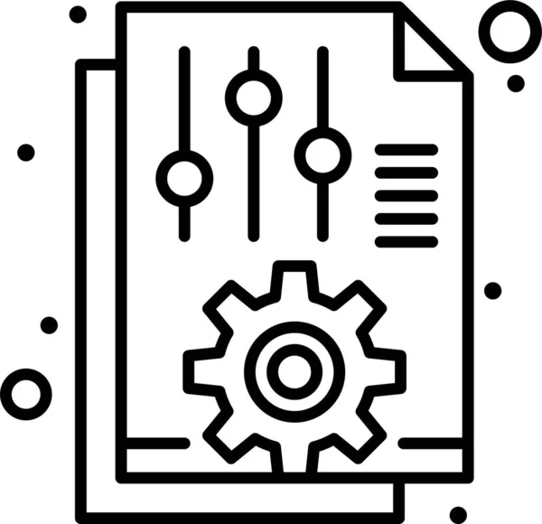 Documento Archivo Oficina Icono — Vector de stock