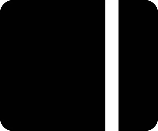 Ikona Rozložení Rozhraní Panelu Dashboard Pevném Stylu — Stockový vektor